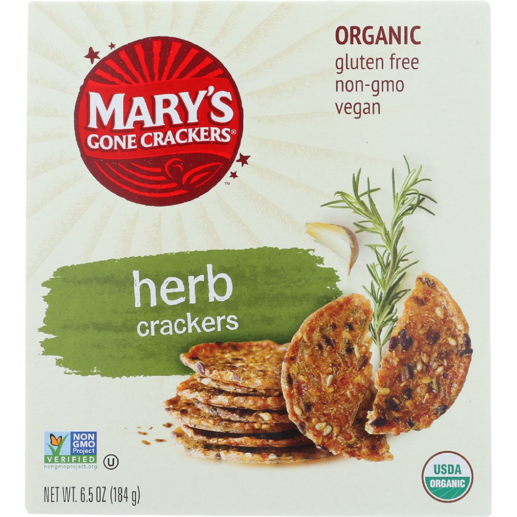 Herb-infused Organic Crackers - 6.5 oz