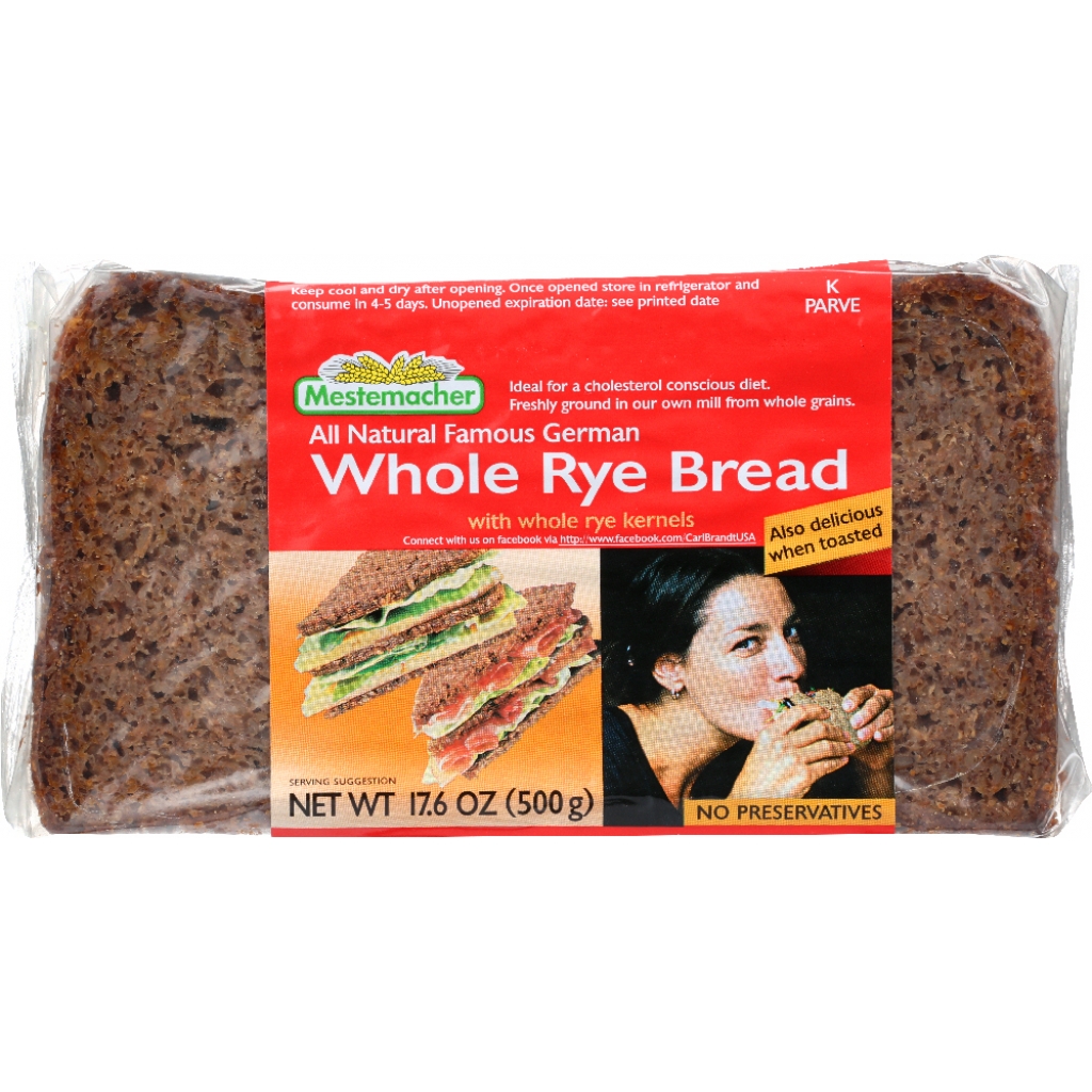 Whole Ryebread - Authentic German - 17.6 oz