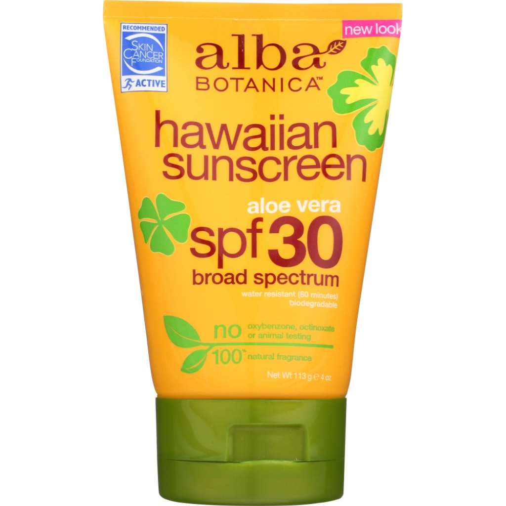 Natural Hawaiian Sunscreen SPF 30 - 4 oz