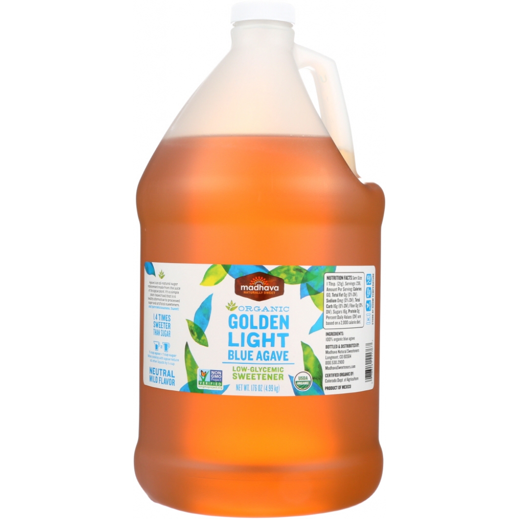 Organic Golden Light Blue Agave Nectar (176 oz)