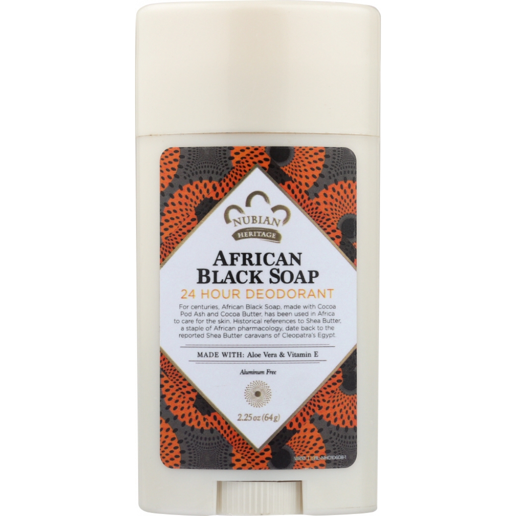 Natural African Black Soap Deodorant - 2.25 oz