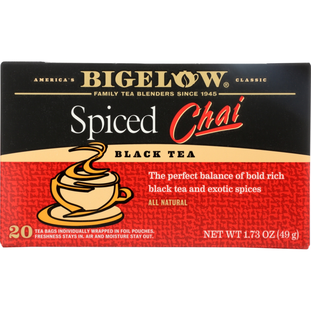 Spiced Chai Black Tea 20 Tea Bags, 1.73 oz