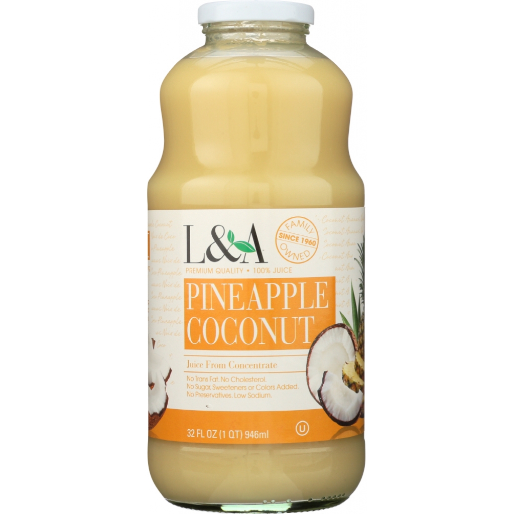 Pineapple Coconut Juice, 32 oz