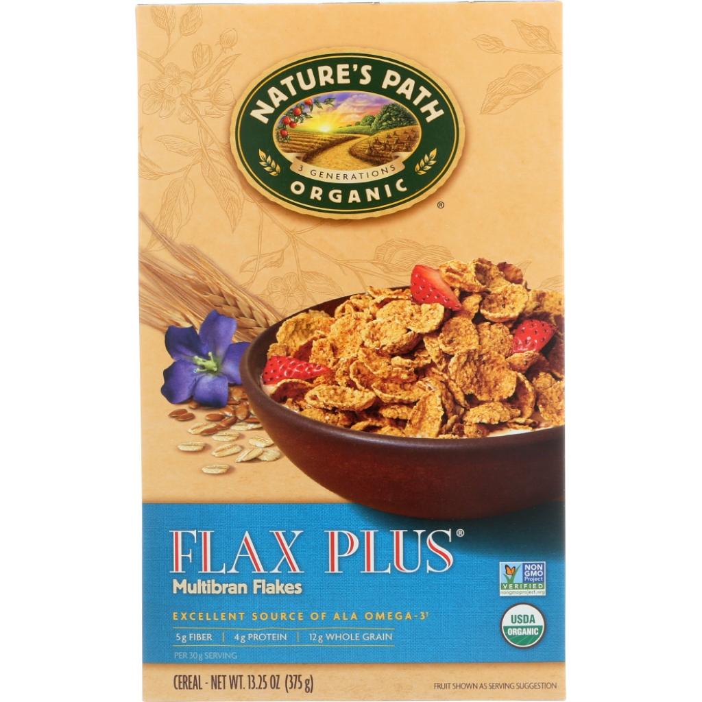 Organic Flax Plus Multibran Flakes Breakfast Cereal - 13.25 oz