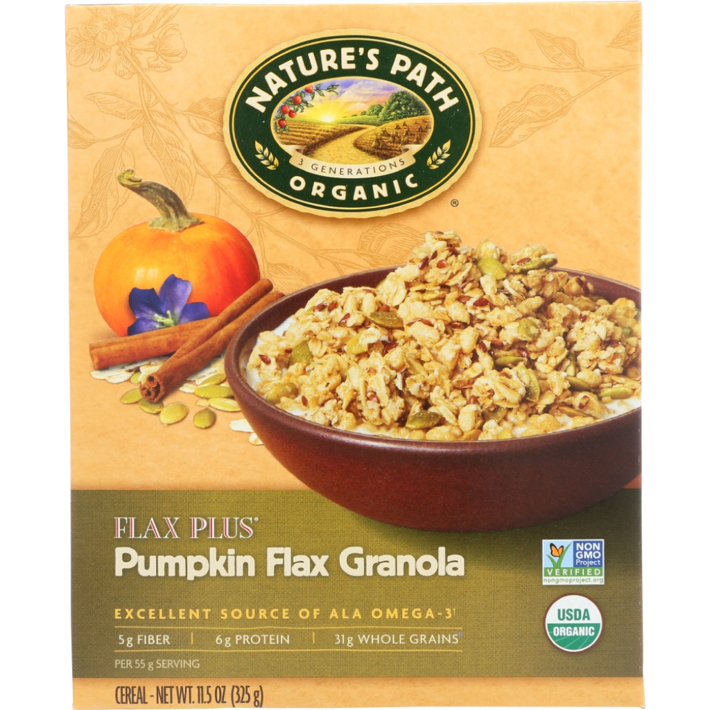 Organic Flax Plus Pumpkin Granola Cereal - 11.5 oz