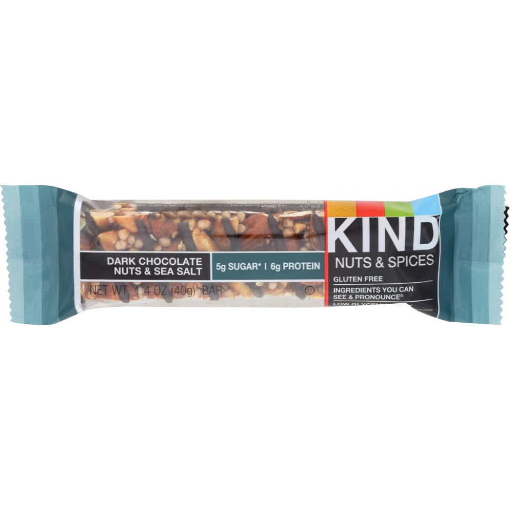 Dark Chocolate Nuts and Sea Salt Bar, 1.4 oz