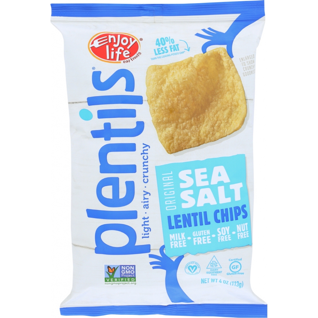 Plentils Lentil Chips - Lightly Salted and Nutritious Snack