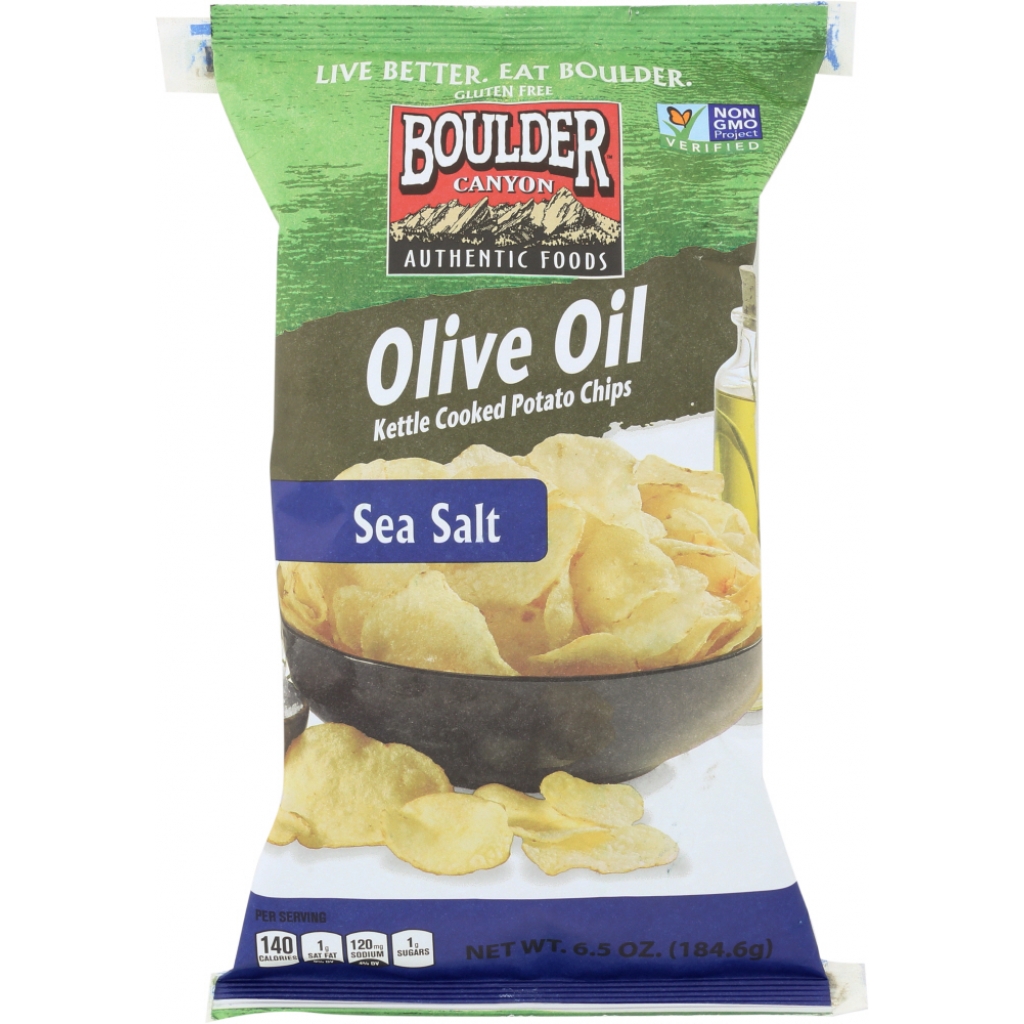 Olive Oil Kettle Cooked Potato Chips - 6.5 oz