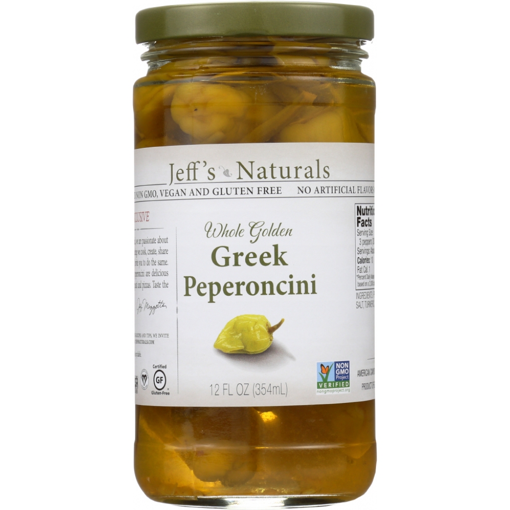 Whole Golden Greek Peperoncini - 12 oz