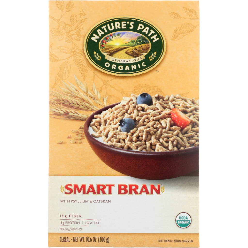 Organic Smart Bran Cereal with Psyllium and Oat Bran, 10.6 oz