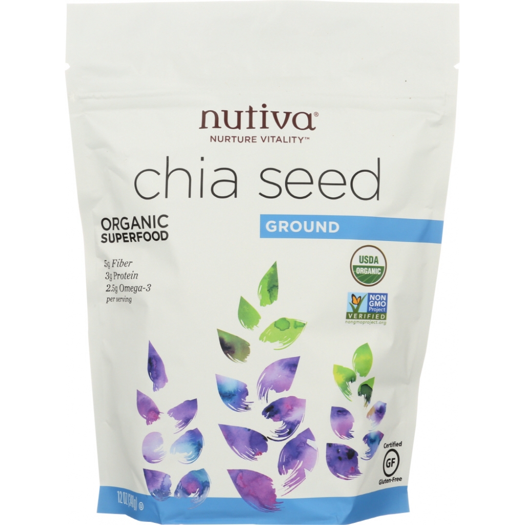 Nutritious Organic Superfood Ground Chia Seed - 12 oz