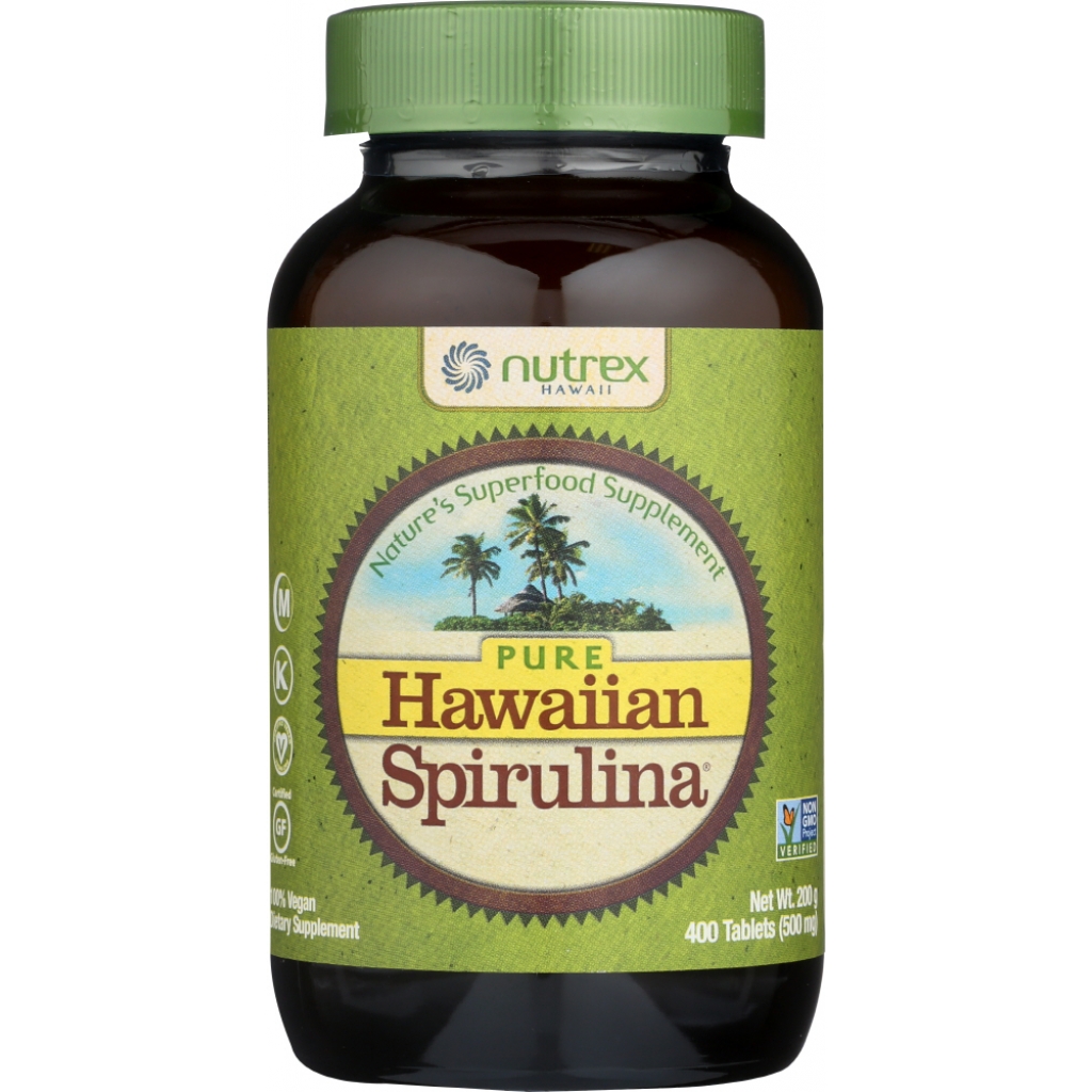 Hawaiian Spirulina Tablets - 500mg, 400 ct