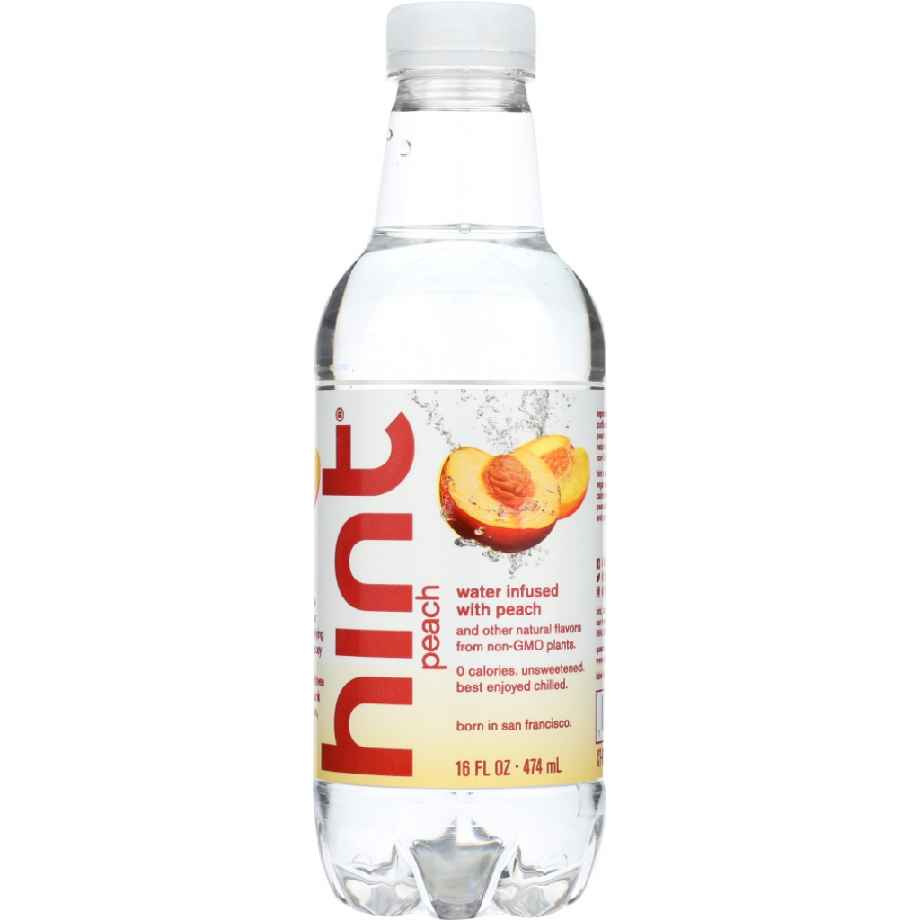 Lightly Flavored Organic Peach Water - 16 oz