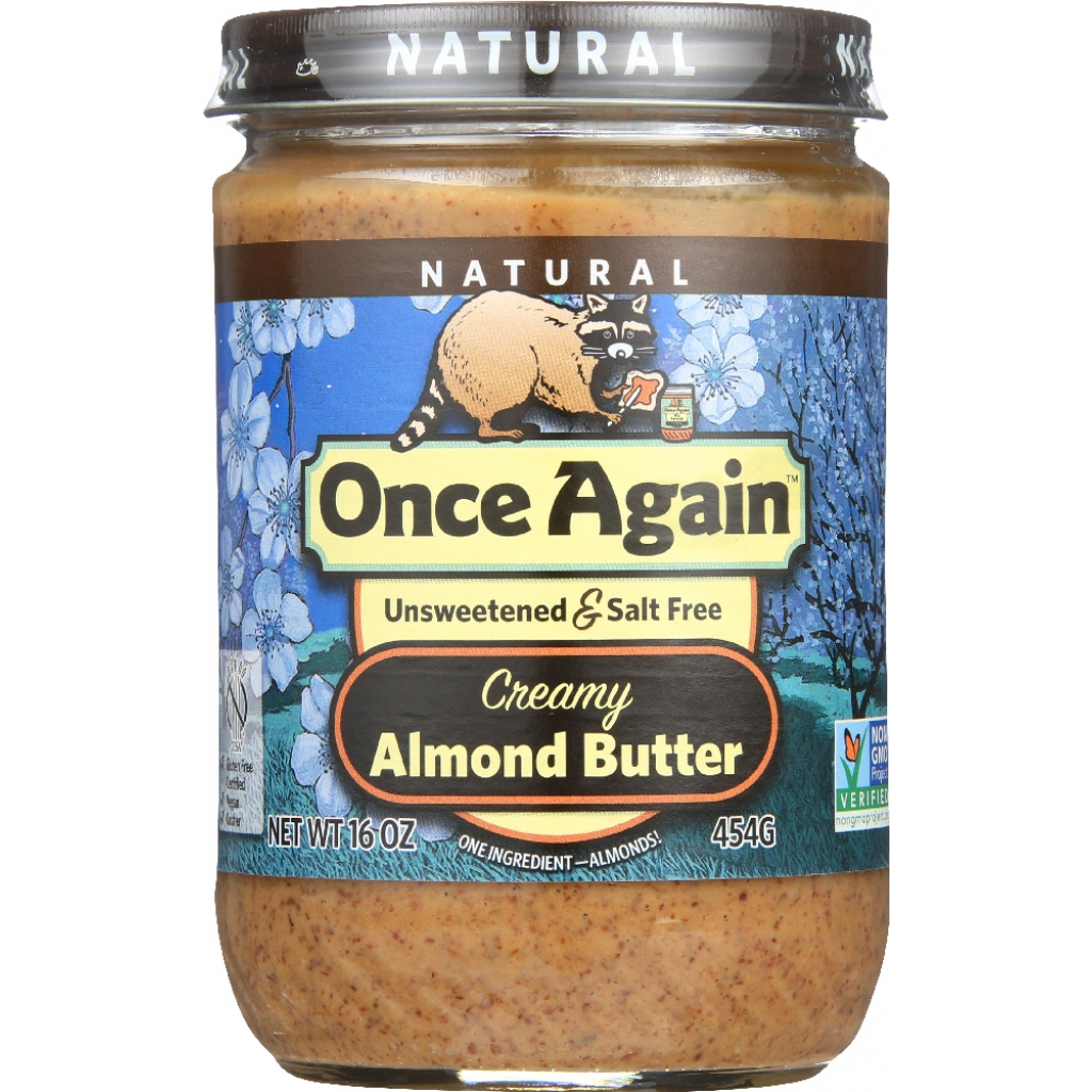 Creamy Natural Roasted Almond Butter - 16 oz