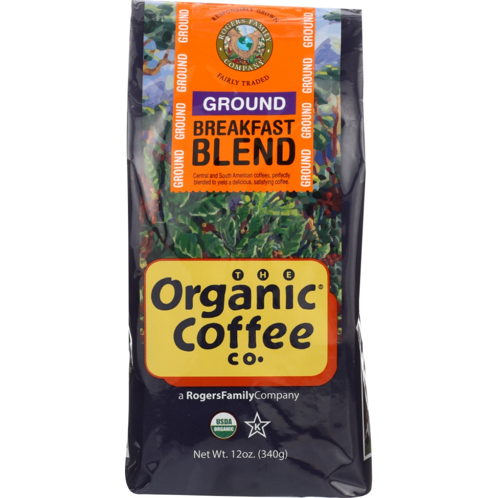 Organic Breakfast Blend Ground Coffee - 12 oz