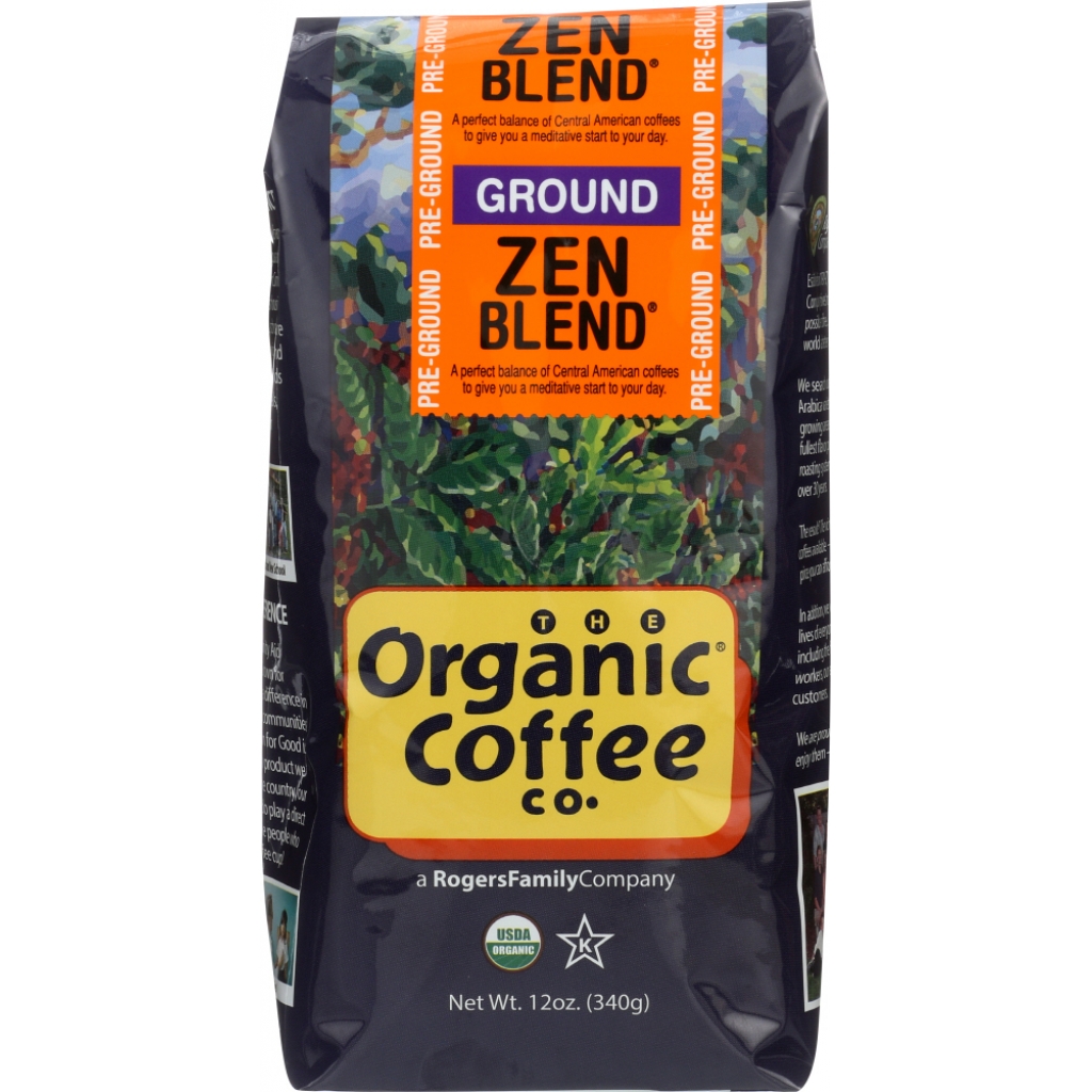 USDA Organic Zen Blend Ground Coffee for Purity