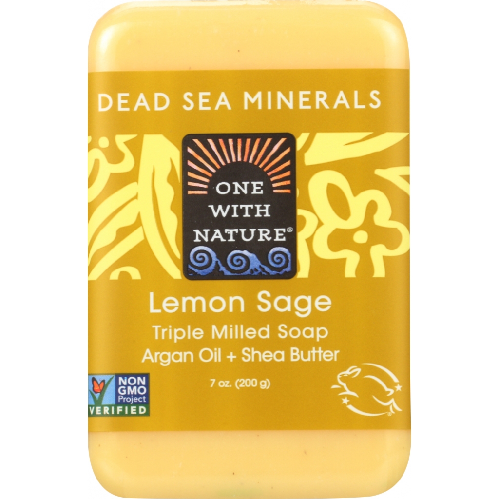 Lemon Sage Triple-Milled Mineral Soap Bar - 7 oz