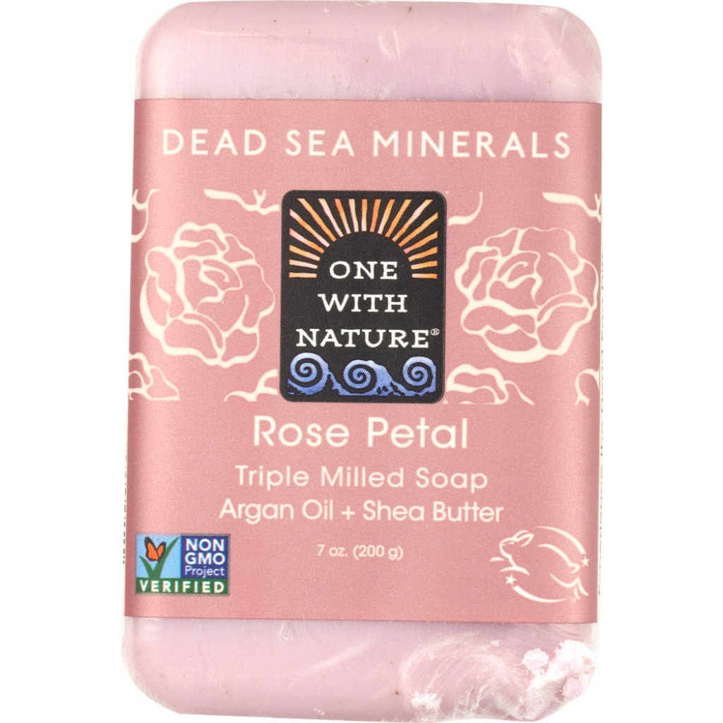 Rose Petal Soap with Dead Sea Minerals - 7 oz