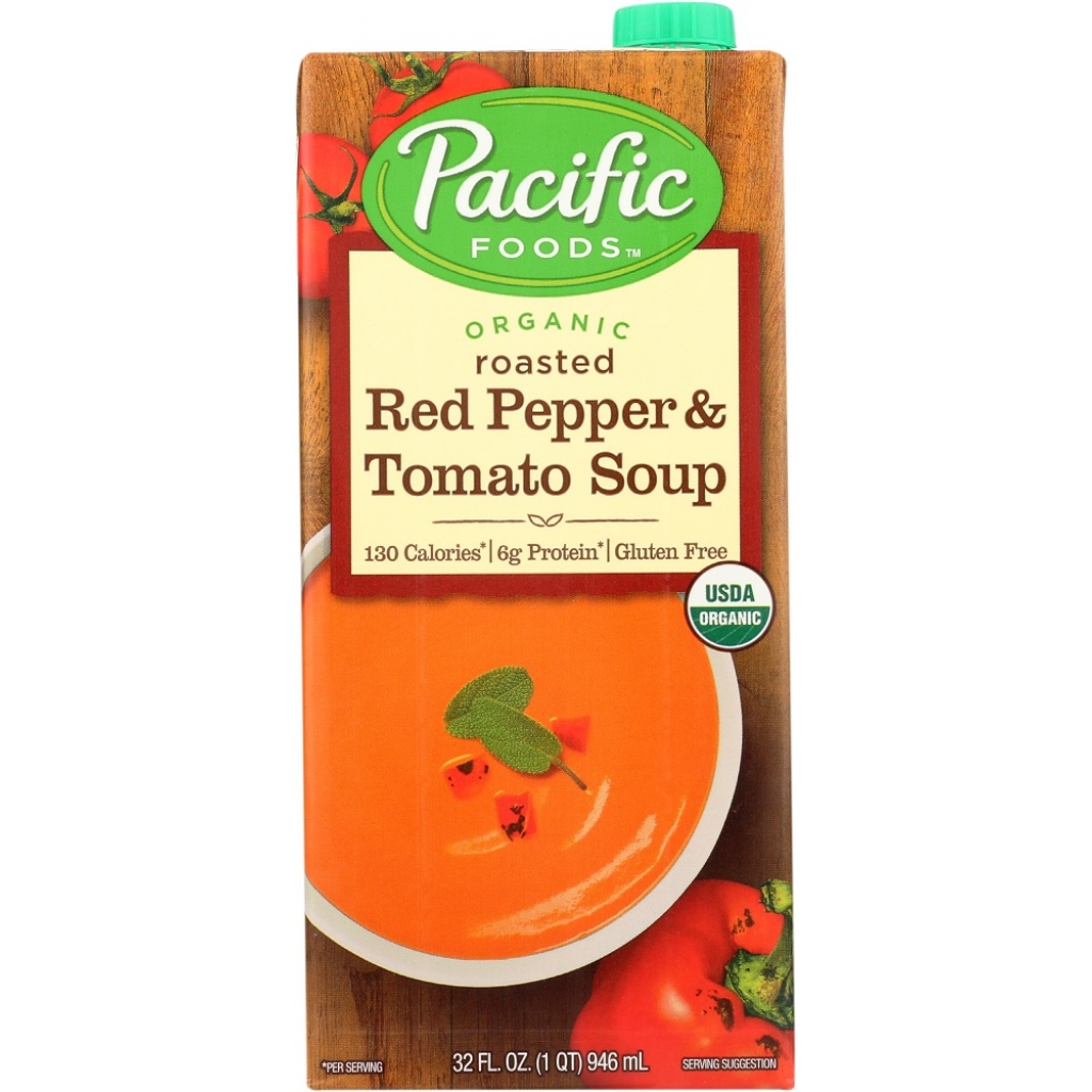 Organic Roasted Red Pepper and Tomato Soup - 32 Oz