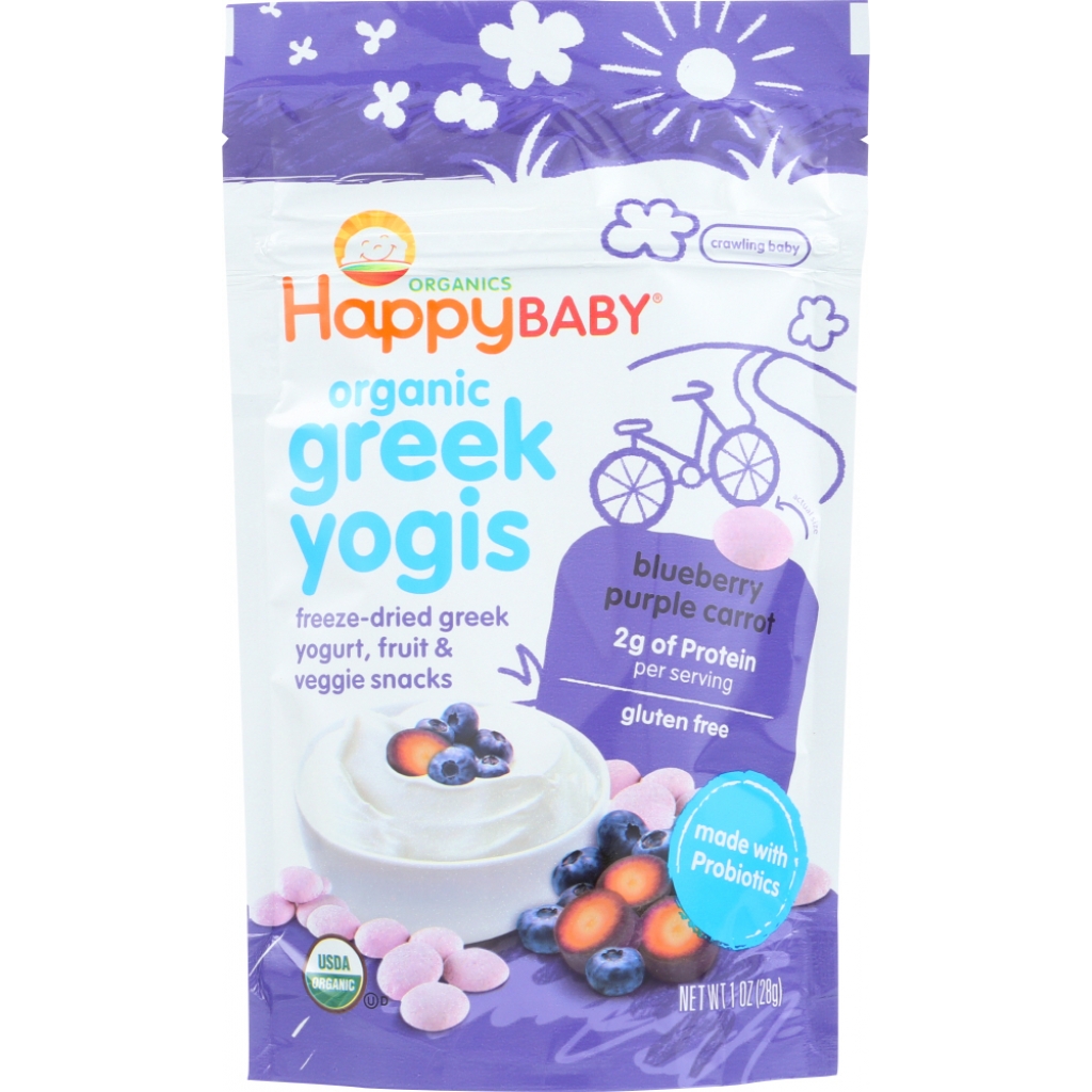 Blueberry and Purple Carrot Greek Yogis, 1 oz