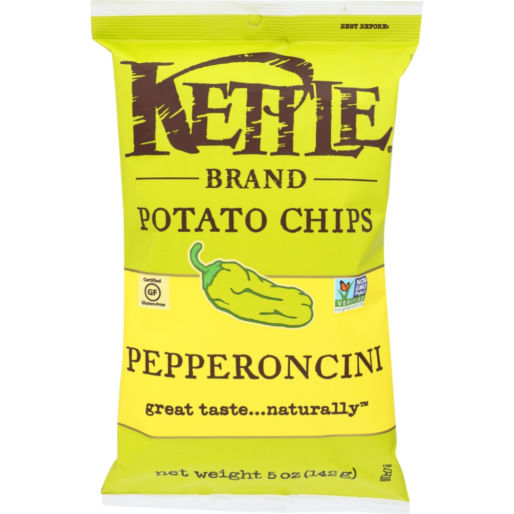 Pepperoncini Potato Chips - Crispy Flavorful Snack, 5 oz