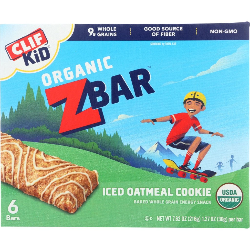 CLIF Kid® Zbar Iced Oatmeal Cookie, 6Pk, 7.62 oz