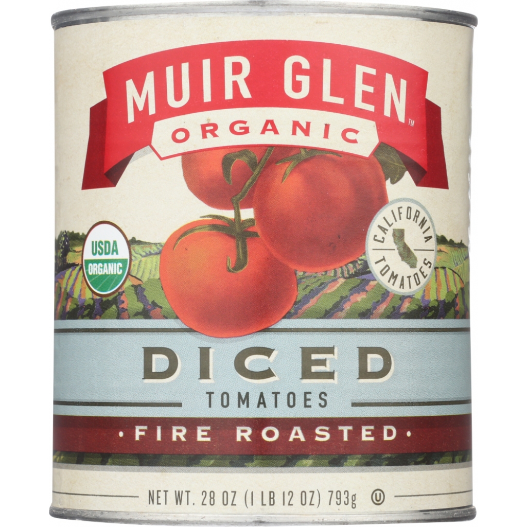 Organic Fire Roasted Diced Tomatoes, 28 oz