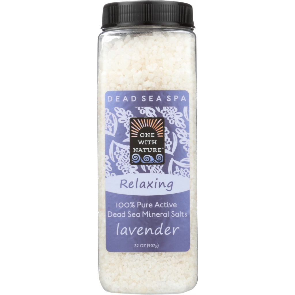 Relaxing Lavender Dead Sea Mineral Bath Salt - 32 oz