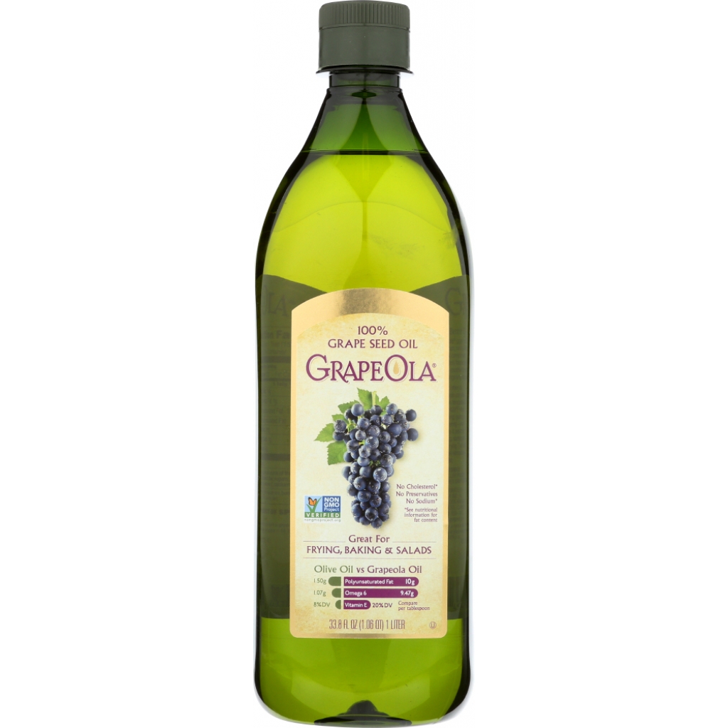 Grape Seed Oil, 1 liter (33.8 fl oz)