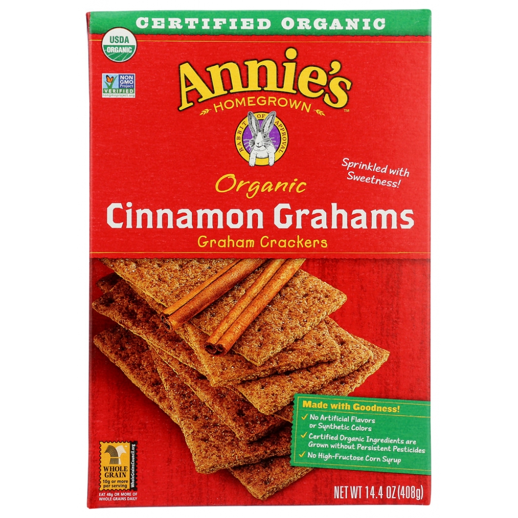 Organic Whole Grain Cinnamon Graham Crackers - 14.4 oz