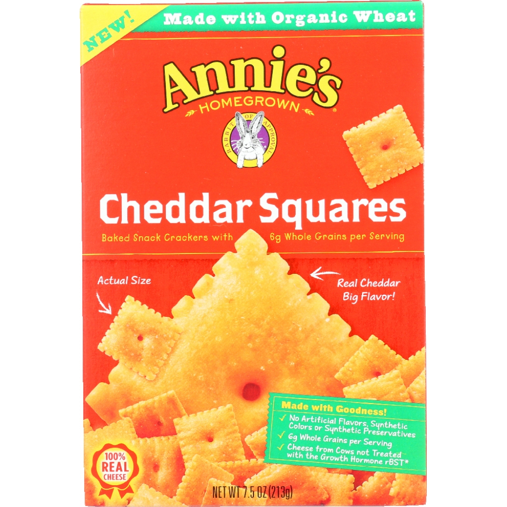 Organic Cheddar Squares - 7.5 oz