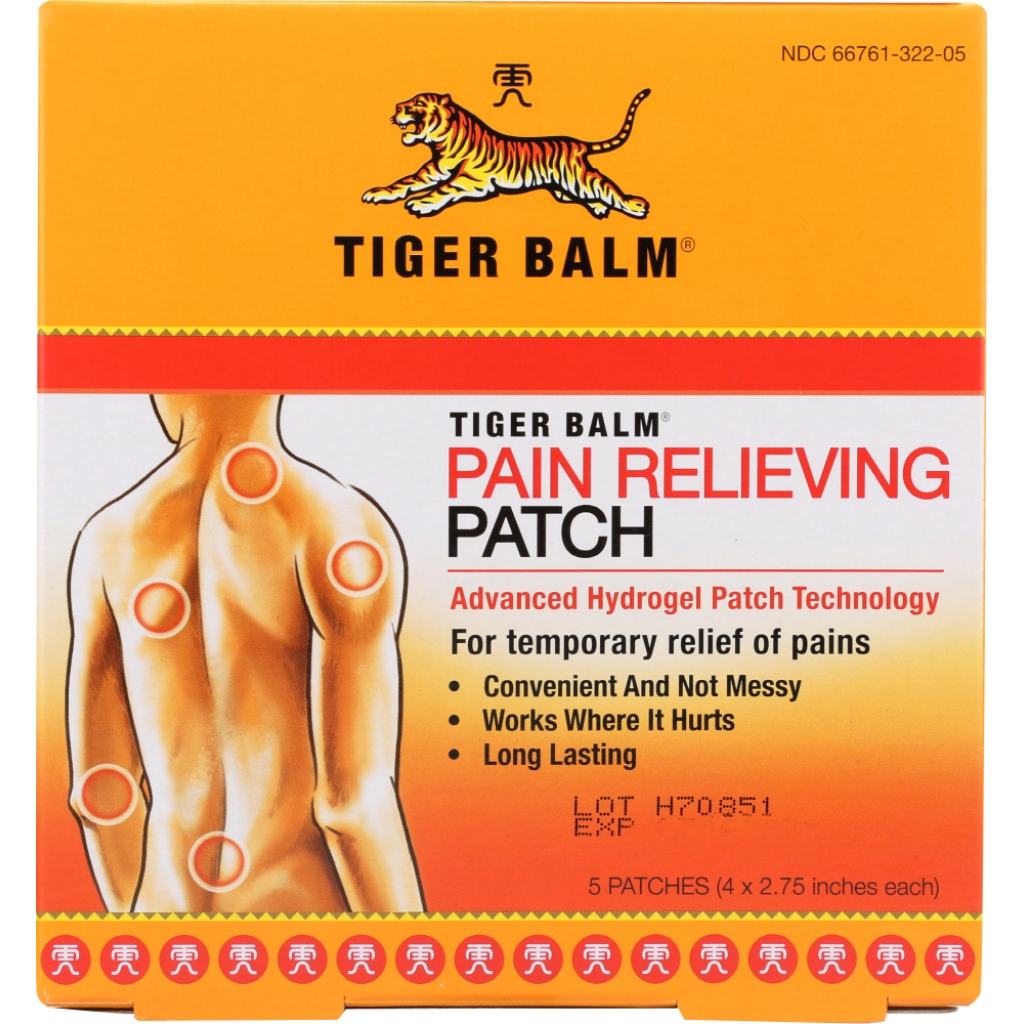 Tiger Balm Medicated Pain Patch Relief (5 pc)