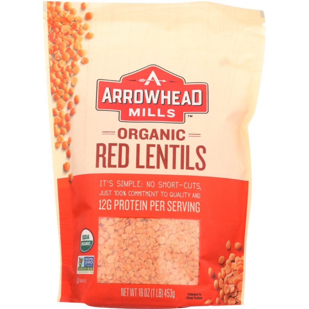 Organic Red Lentils - 16 oz