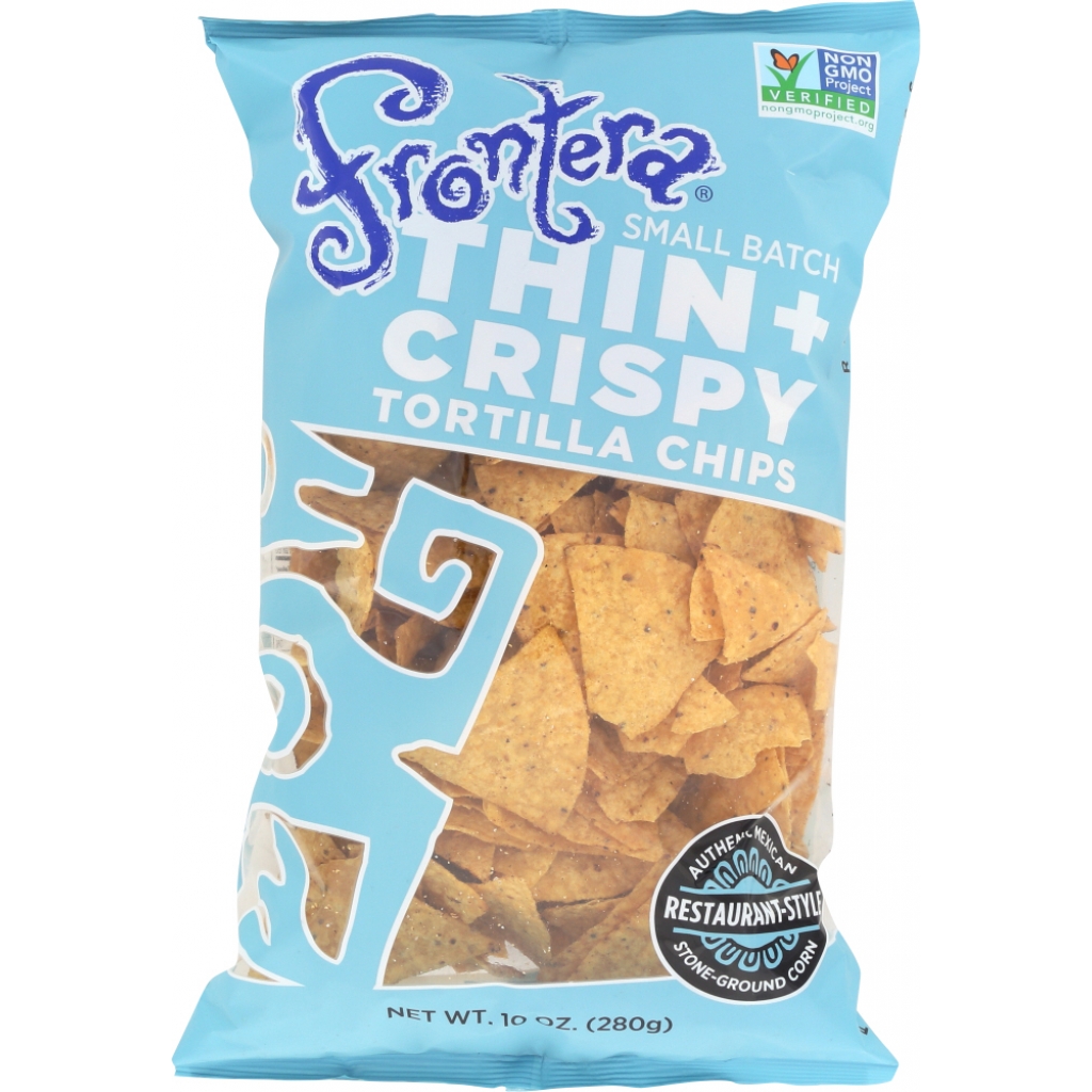 Thin and Crispy Stone-Ground Tortilla Chips - 10 Oz