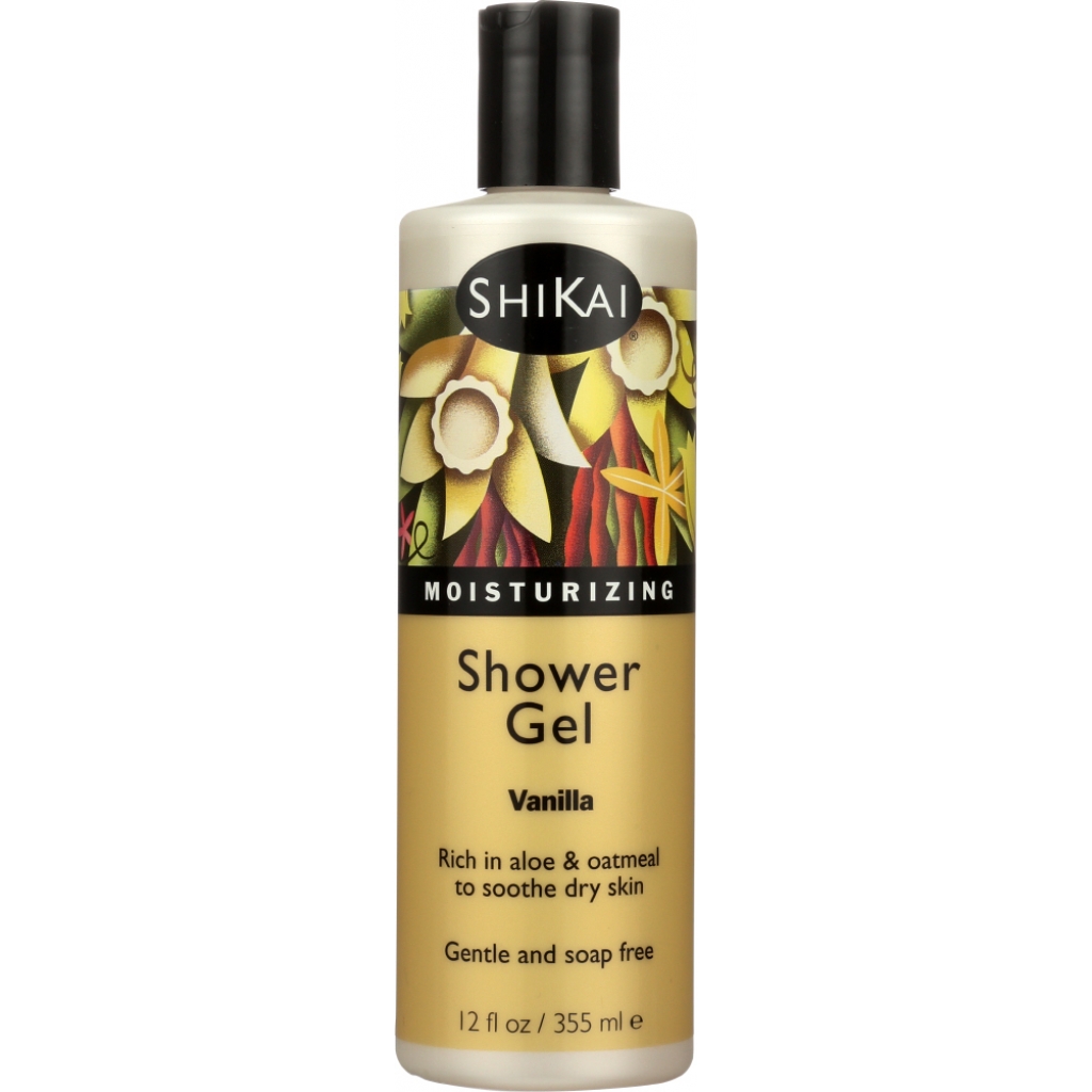 All-Natural Vanilla Moisturizing Shower Gel, 12 oz