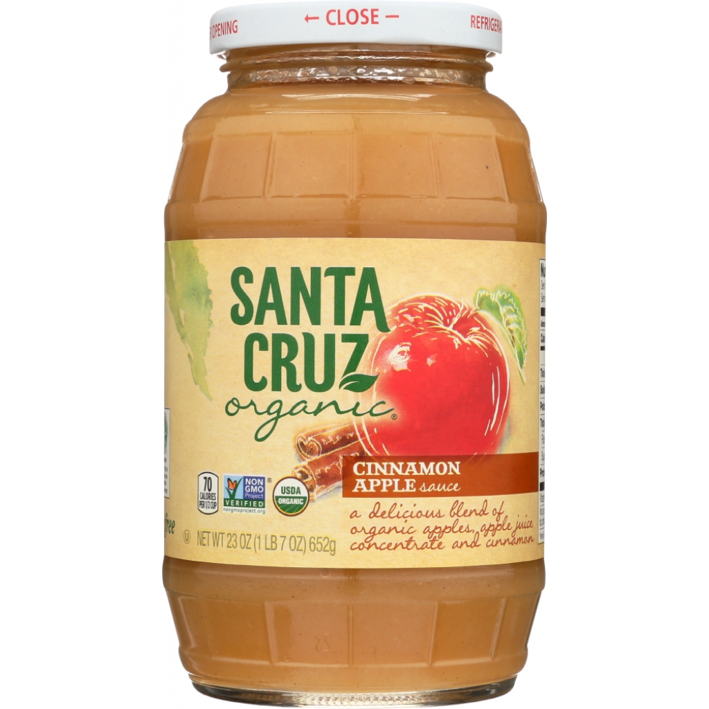 Organic Unsweetened Cinnamon Applesauce, 23 oz