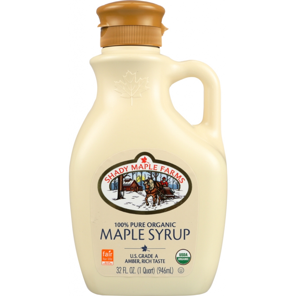 100% Pure Organic Amber Maple Syrup - 32 oz