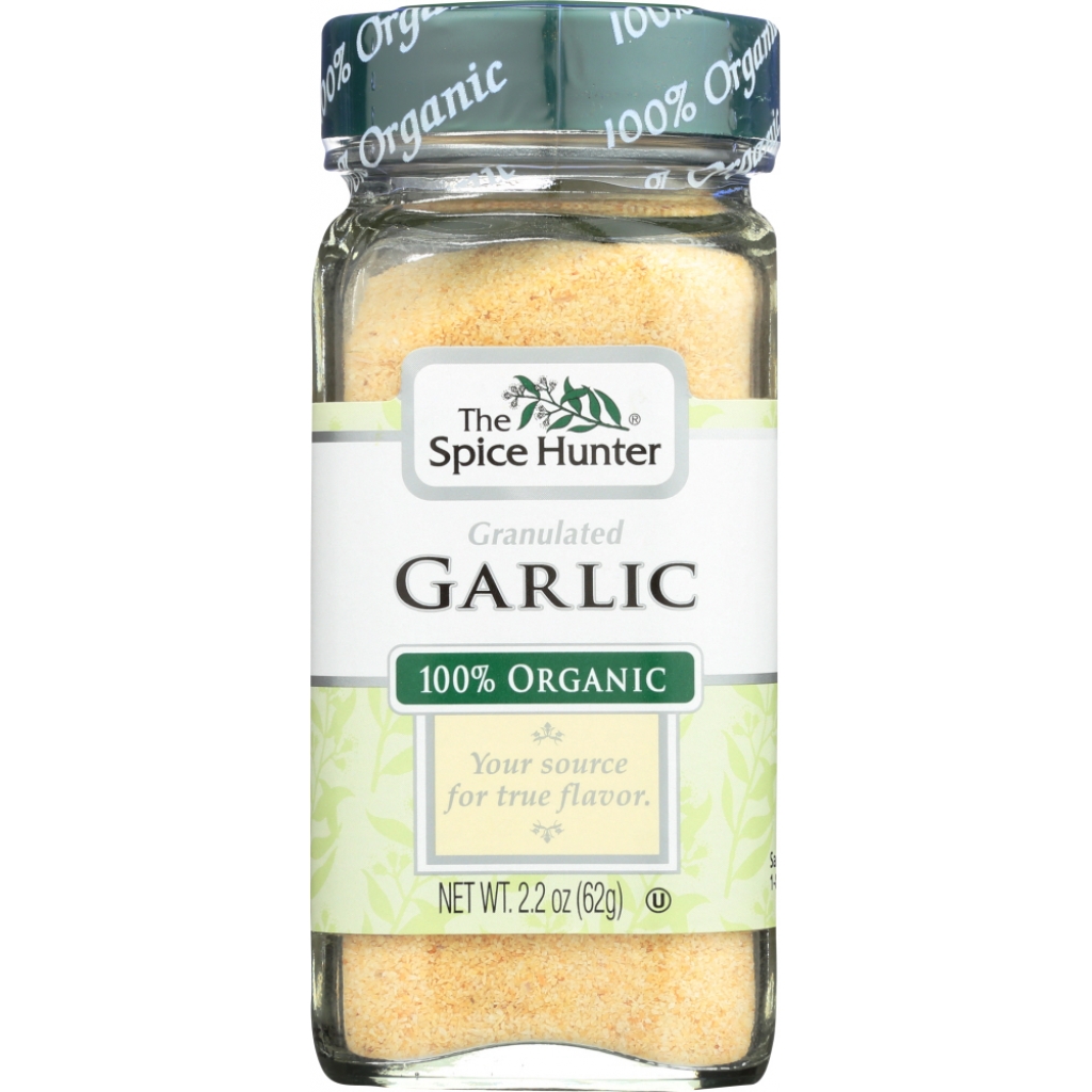 100% Organic Granulated Garlic - 2.2 oz