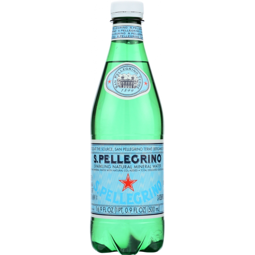 S.Pellegrino Sparkling Mineral Water, 500 ml - Naturally Enriched