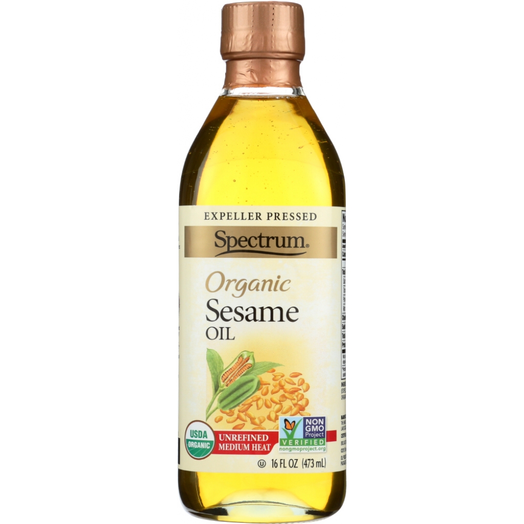 Organic Unrefined Sesame Oil - 16 oz