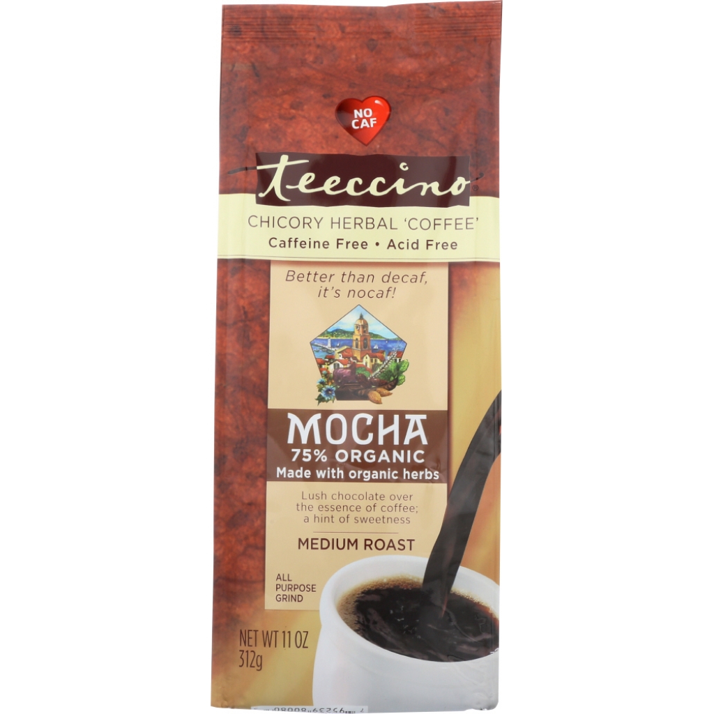 Herbal Coffee Mediterranean Mocha - Medium Roast, Caffeine-Free, 11 oz