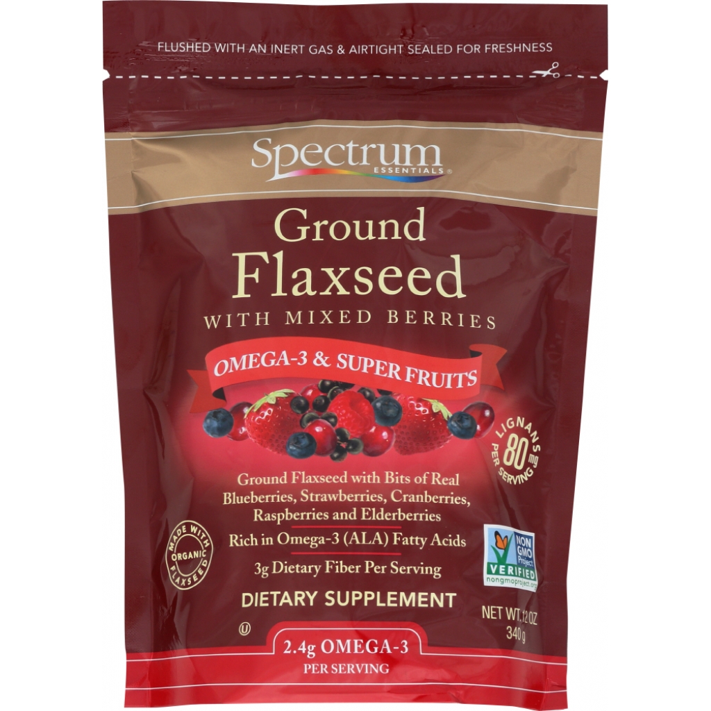 Ground Flaxseed with Mixed Berries - 12 oz