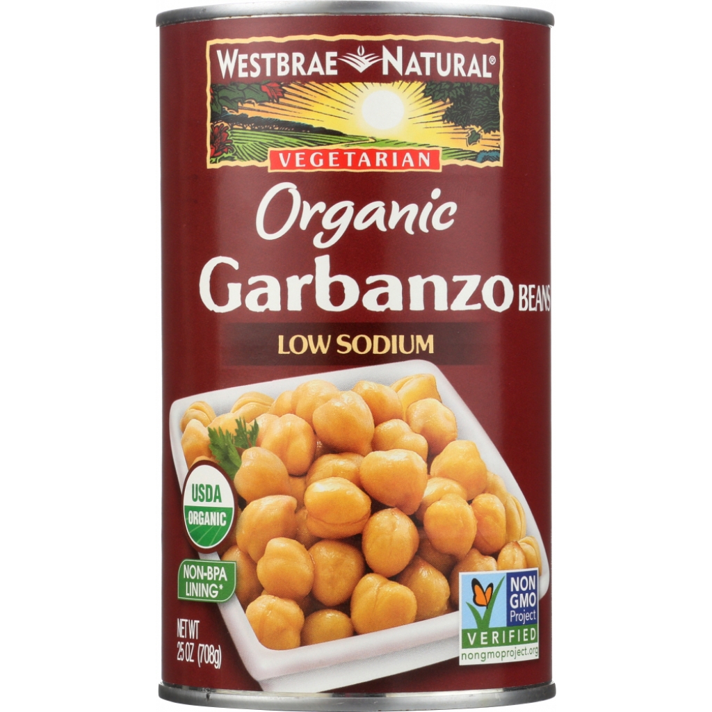 Natural Organic Garbanzo Beans (Chickpeas) - 25 oz Convenient Snack