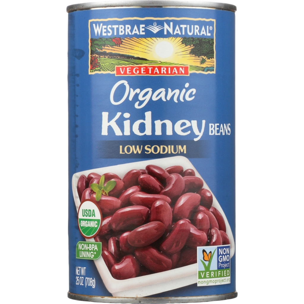 Natural Vegetarian Organic Kidney Beans - 25 oz