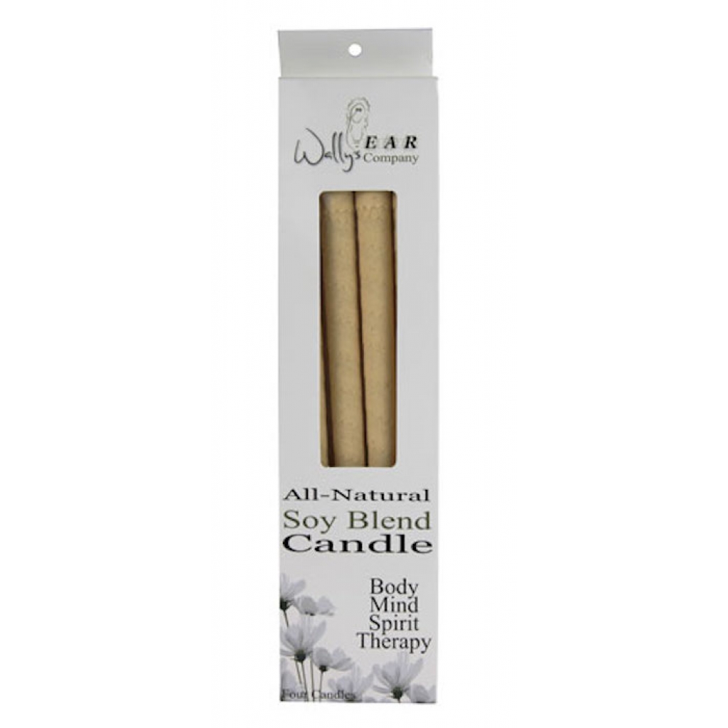 Soy Unscented Ear Candles - 4 pc