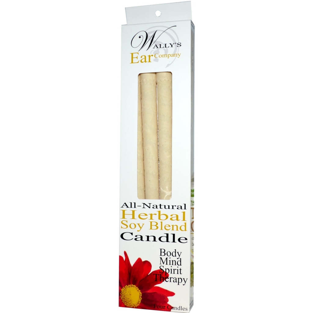 Soy Herbal Ear Candles - 4 pcs