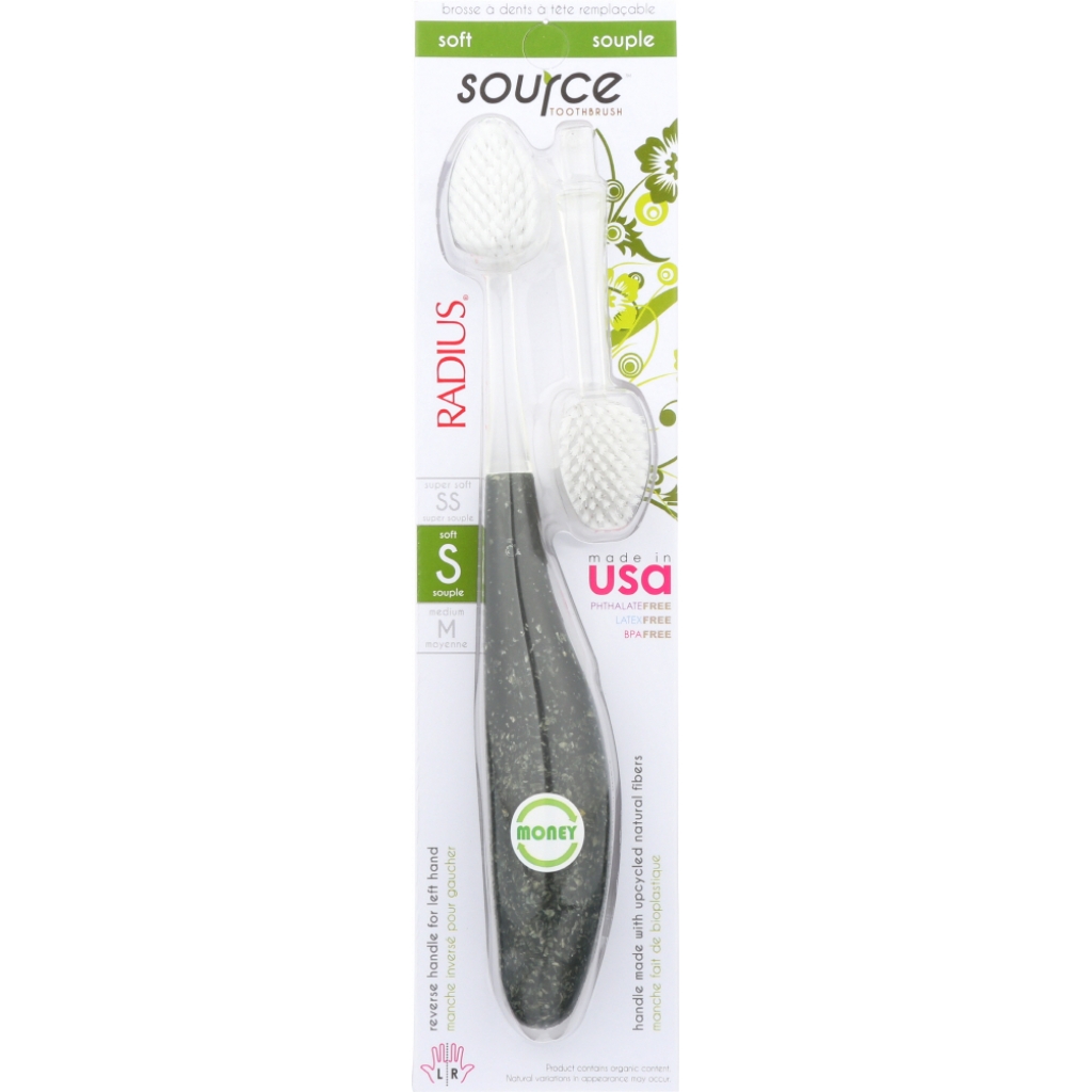 Source Soft Bristle Toothbrush with Replacement Head - 1 Toothbrush