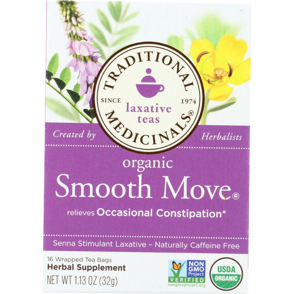 Smooth Move Senna Tea for Digestive Ease, 16 Bags