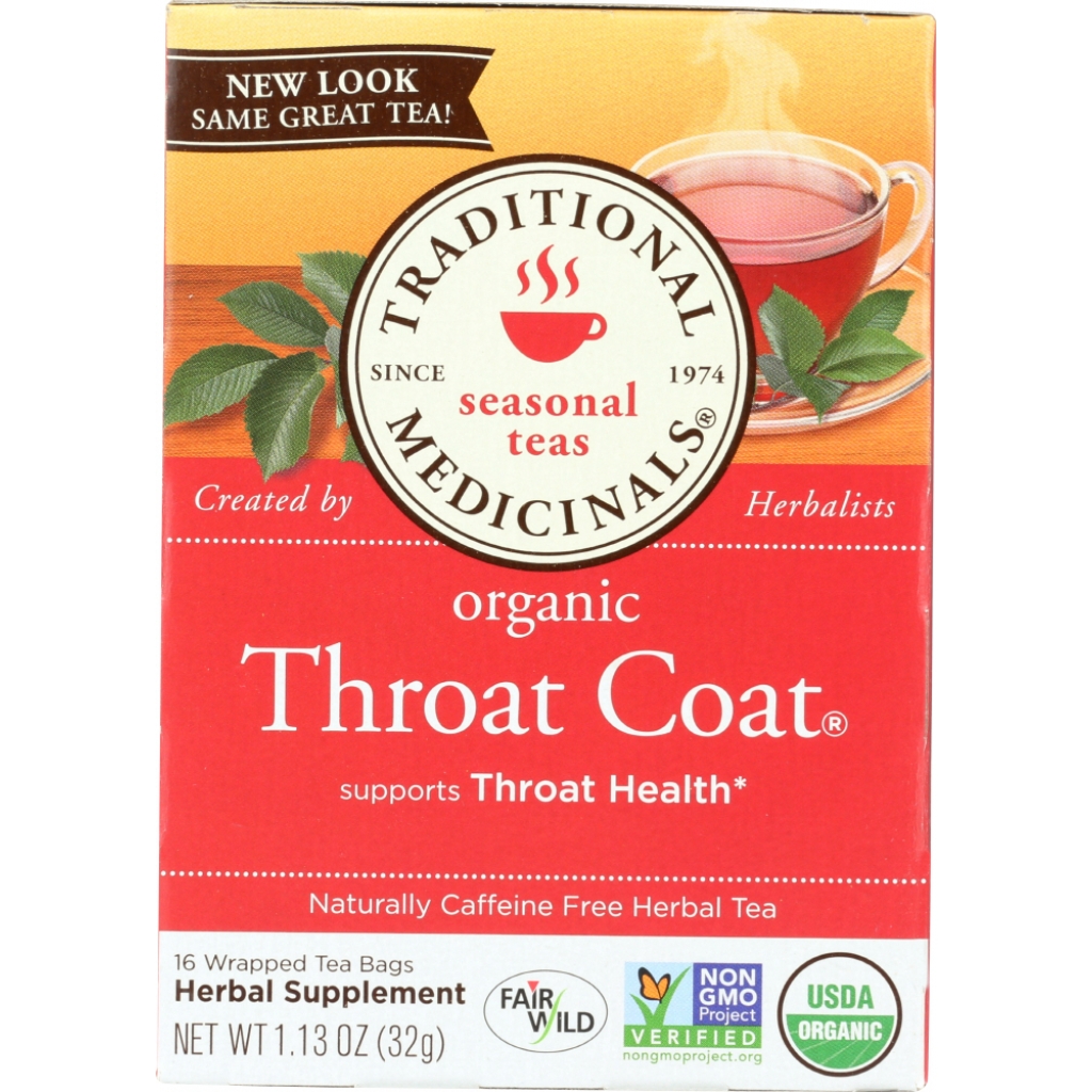 Healing Throat Coat Tea, 16 bags