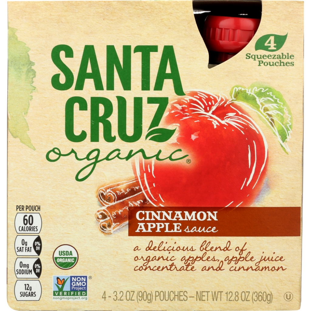 Cinnamon Apple Sauce Pouches, 12.8 oz